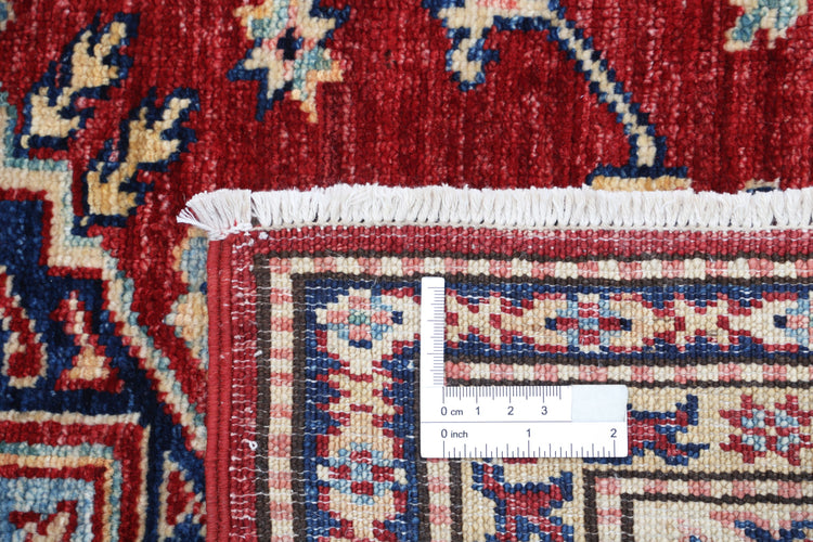 Hand Knotted Royal Kazak Wool Rug - 5'8'' x 7'8''