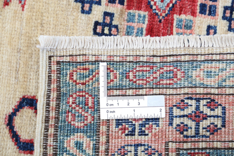 Hand Knotted Royal Kazak Wool Rug - 6'2'' x 6'8''
