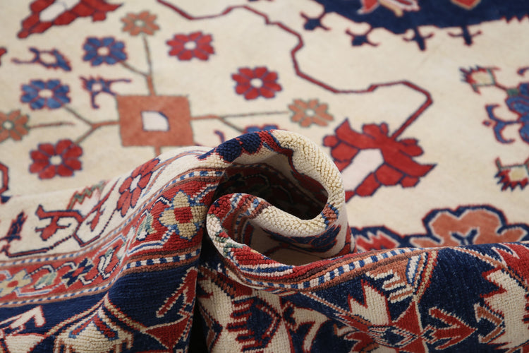 Hand Knotted Royal Kazak Wool Rug - 8'5'' x 11'10''
