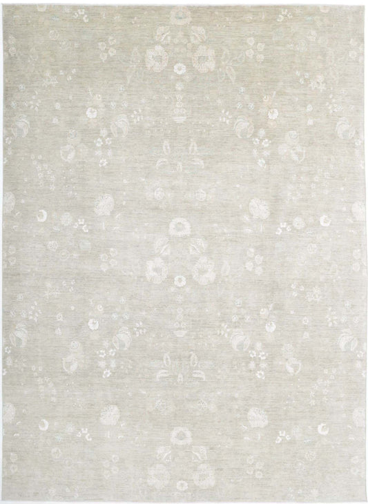 Hand Knotted Artemix Wool Rug - 9'7'' x 13'5''