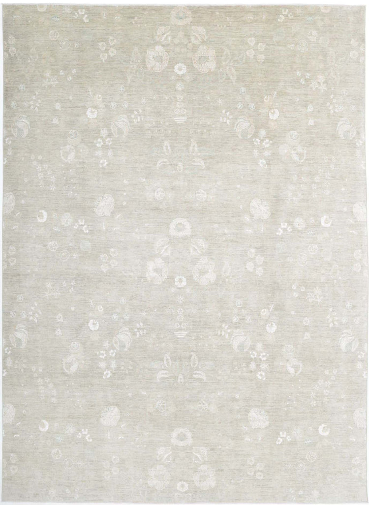 Hand Knotted Artemix Wool Rug - 9'7'' x 13'5''