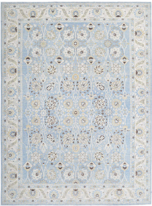 Hand Knotted Fine Serenity Wool Rug - 10'1'' x 13'4''