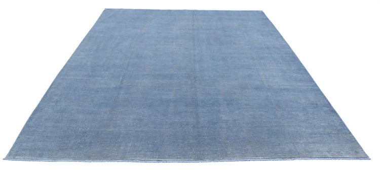 Hand Knotted Overdyed Wool Rug - 7'9'' x 9'7''