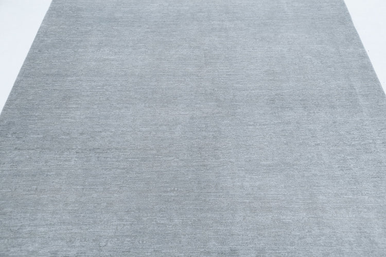 Hand Knotted Overdyed Wool Rug - 6'1'' x 8'4''