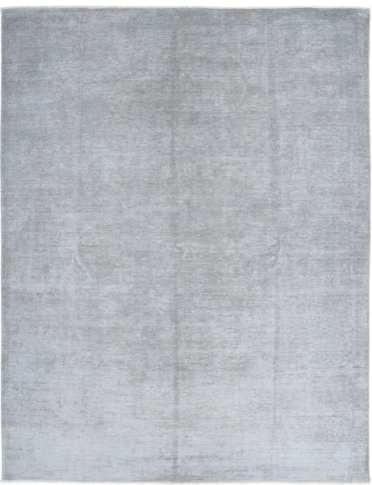 Hand Knotted Overdyed Wool Rug - 6'2'' x 8'1''
