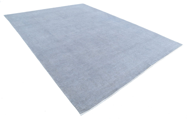 Hand Knotted Overdyed Wool Rug - 9'0'' x 12'4''