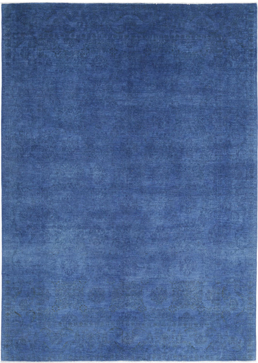 Hand Knotted Overdyed Wool Rug - 6'3'' x 8'8''