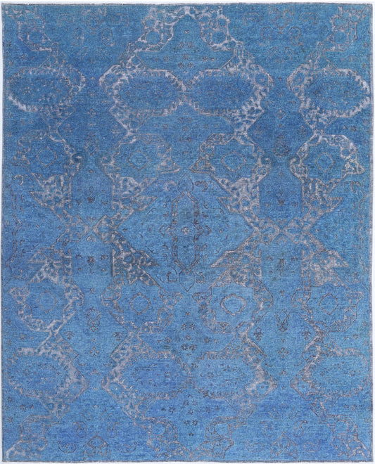 Hand Knotted Onyx Wool Rug - 7'8'' x 9'5''