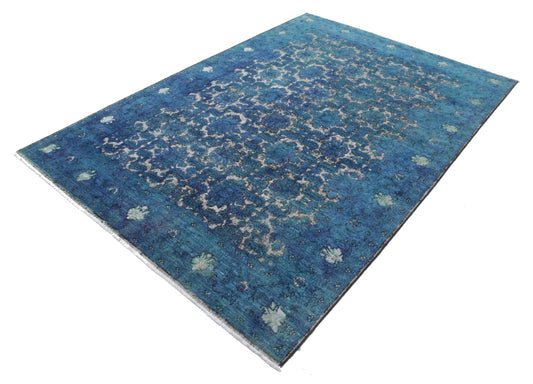 Hand Knotted Onyx Wool Rug - 5'9'' x 8'6''