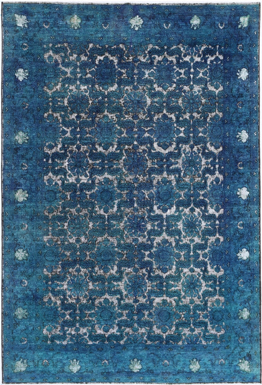 Hand Knotted Onyx Wool Rug - 5'9'' x 8'6''
