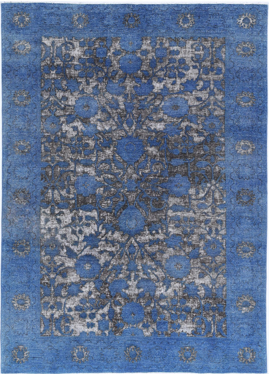 Hand Knotted Onyx Wool Rug - 6'2'' x 8'6''