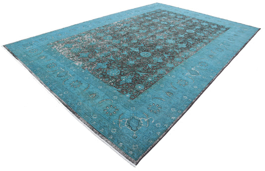 Hand Knotted Onyx Wool Rug - 9'11'' x 14'10''