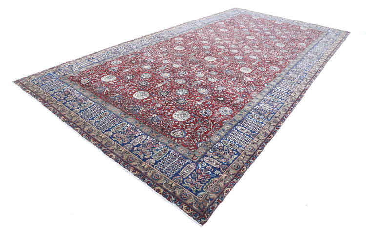 Hand Knotted Heritage Tabriz Wool Rug - 9'0'' x 17'9''