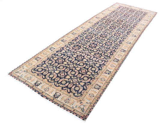 Hand Knotted Heritage Tabriz Wool Rug - 3'11'' x 11'7''