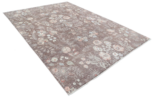 Hand Knotted Artemix Wool Rug - 7'9'' x 10'11''