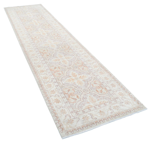 Hand Knotted Fine Serenity Wool Rug - 3'0'' x 11'8''