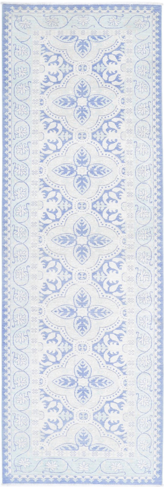 Hand Knotted Fine Serenity Wool Rug - 3'0'' x 9'11''