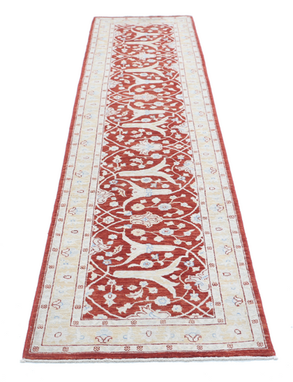 Hand Knotted Ziegler Wool Rug - 2' 5" X 10' 0" 2' 5" X 10' 0" (74 X 305) / Red / Wool
