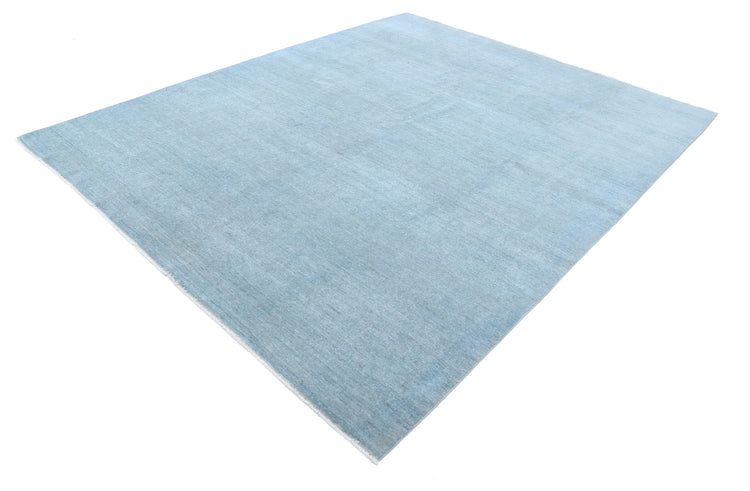 Hand Knotted Overdyed Wool Rug - 7'11'' x 9'11''