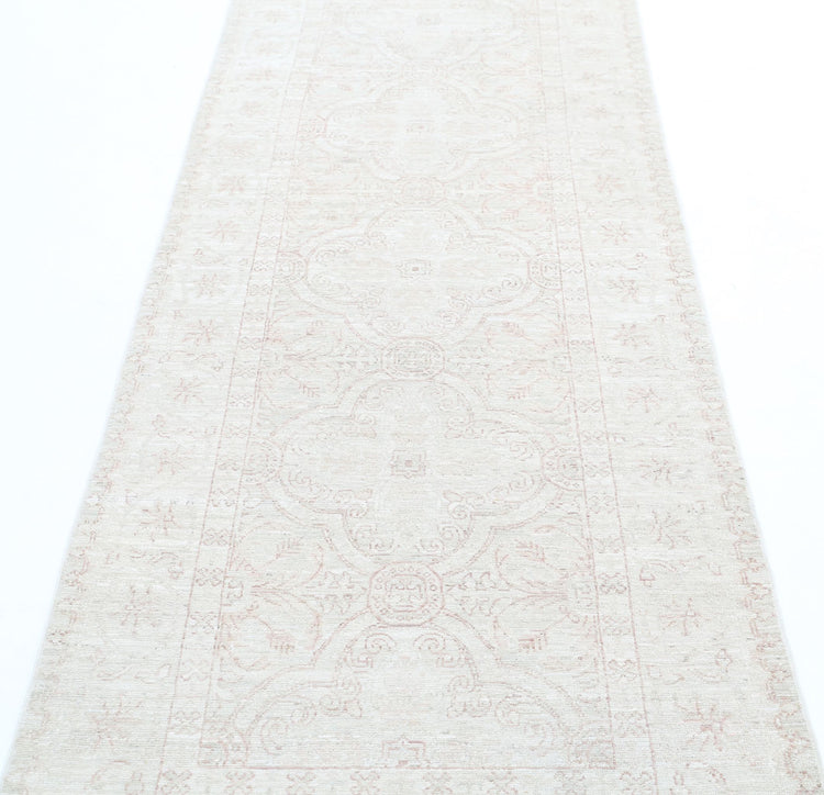 Hand Knotted Fine Serenity Wool Rug - 2'11'' x 10'1''