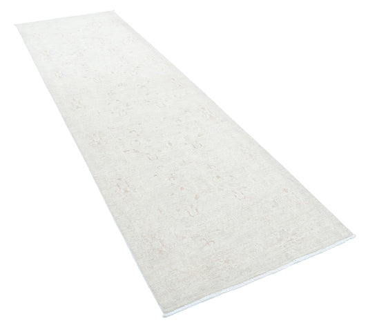 Hand Knotted Fine Serenity Wool Rug - 3'1'' x 10'1''