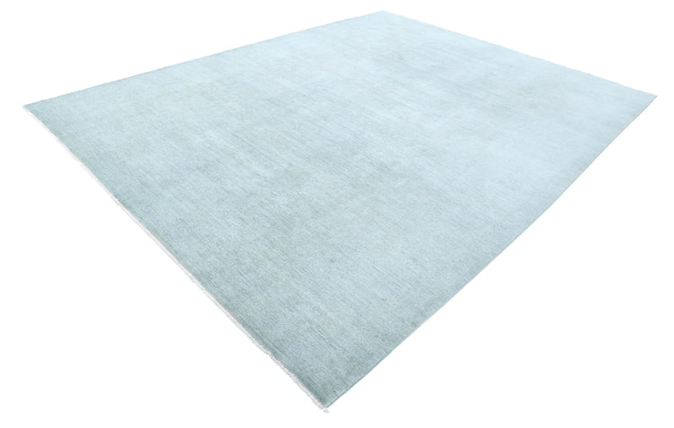Hand Knotted Overdyed Wool Rug - 9'1'' x 11'10''