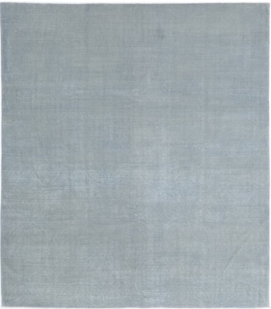 Hand Knotted Overdyed Wool Rug - 7'11'' x 9'2''