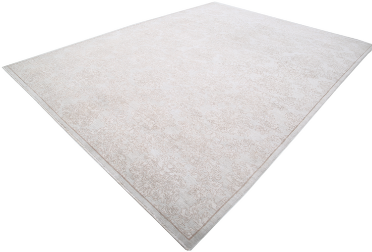 Hand Knotted Artemix Wool Rug - 9' 9" X 12' 10" 9' 9" X 12' 10" (297 X 391) / Grey / Wool
