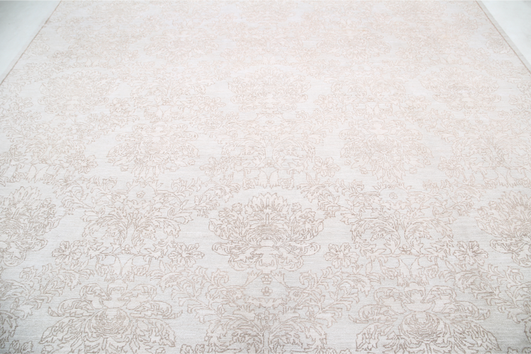 Hand Knotted Artemix Wool Rug - 9' 9" X 12' 10" 9' 9" X 12' 10" (297 X 391) / Grey / Wool