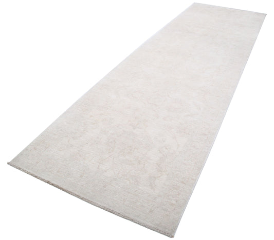 Hand Knotted Fine Serenity Wool Rug - 3'10'' x 12'6''