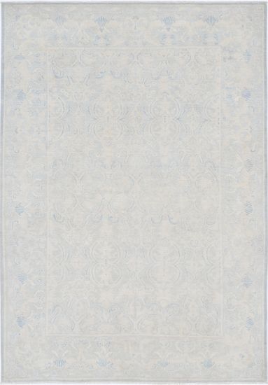 Hand Knotted Serenity Wool Rug - 5' 11" X 8' 7" 5' 11" X 8' 7" (180 X 262) / Blue / Wool