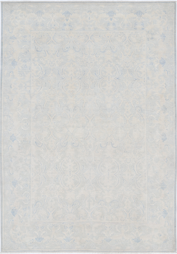 Hand Knotted Serenity Wool Rug - 5' 11" X 8' 7" 5' 11" X 8' 7" (180 X 262) / Blue / Wool