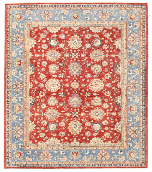 Hand Knotted Ziegler Wool Rug - 8' 3" X 9' 7" 8' 3" X 9' 7" (251 X 292) / Red / Wool