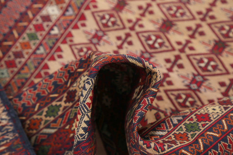 Hand Woven Maliki Wool Kilim Rug - 3'1'' x 4'7''