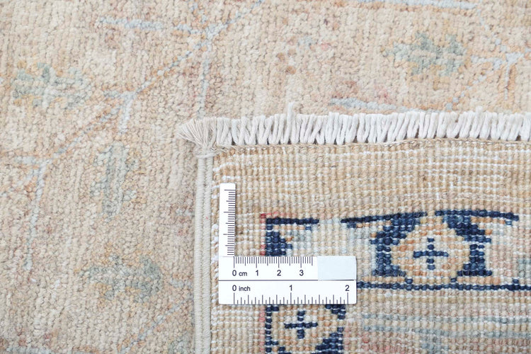 Traditional Hand Knotted Serenity Farhan Wool Rug of Size 7'7'' X 9'6'' in Brown and Brown Colors - Made in Afghanistan