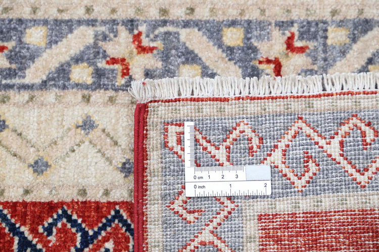 Traditional Hand Knotted Shaal Farhan Wool Rug of Size 6'5'' X 9'7'' in Multi and Multi Colors - Made in Afghanistan