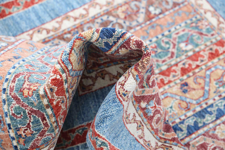 Traditional Hand Knotted Shaal Farhan Wool Rug of Size 2'9'' X 4'1'' in Multi and Multi Colors - Made in Afghanistan