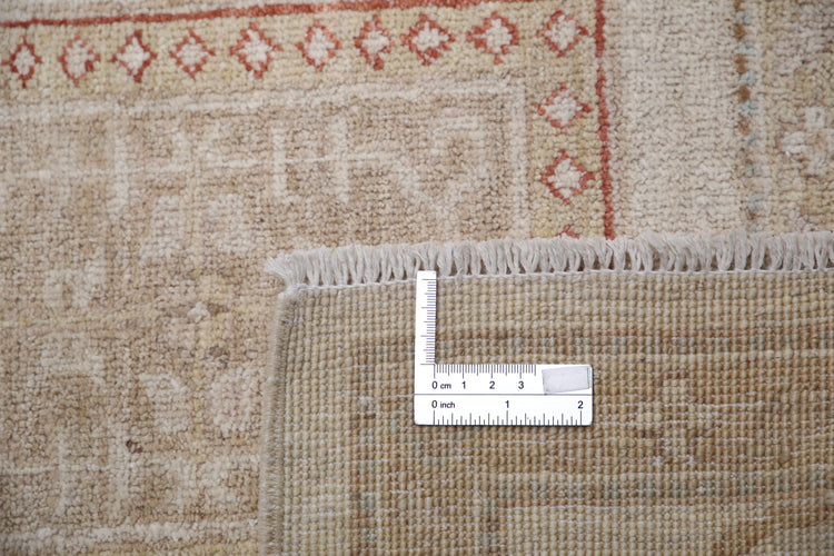 Traditional Hand Knotted Serenity Farhan Wool Rug of Size 4'10'' X 6'5'' in Ivory and Ivory Colors - Made in Afghanistan