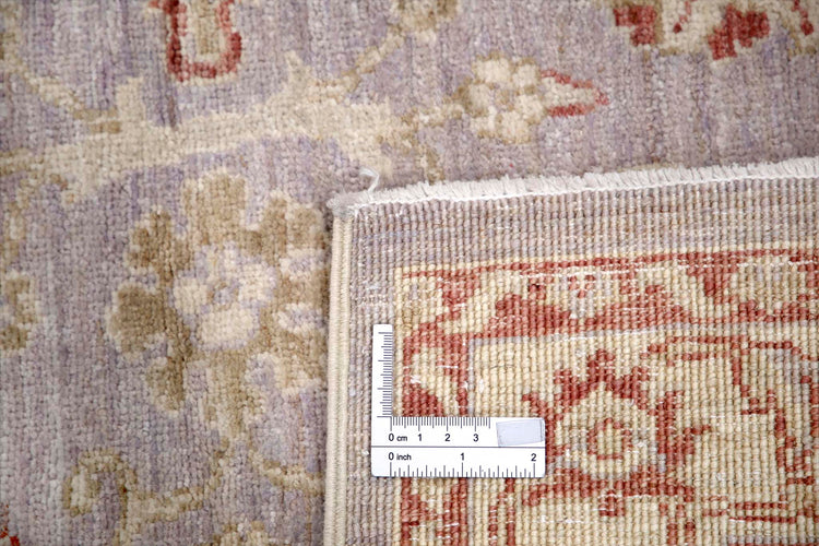 Traditional Hand Knotted Ziegler Farhan Wool Rug of Size 2'8'' X 3'8'' in Grey and Ivory Colors - Made in Afghanistan