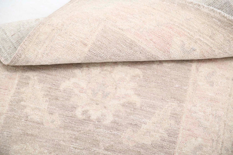 Traditional Hand Knotted Serenity Farhan Wool Rug of Size 2'1'' X 3'1'' in Brown and Ivory Colors - Made in Afghanistan