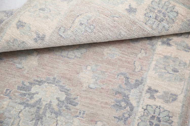 Traditional Hand Knotted Serenity Farhan Wool Rug of Size 2'2'' X 3'2'' in Brown and Ivory Colors - Made in Afghanistan