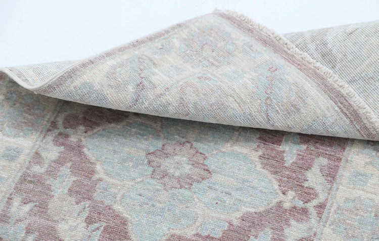 Traditional Hand Knotted Serenity Farhan Wool Rug of Size 2'1'' X 3'2'' in Brown and Ivory Colors - Made in Afghanistan