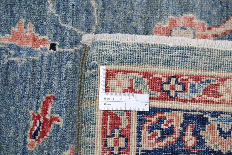 Traditional Hand Knotted Sultanabad Farhan Wool Rug of Size 8'1'' X 11'1'' in Ivory and Green Colors - Made in Afghanistan