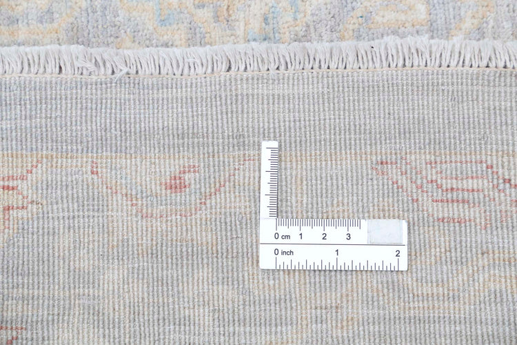 Transitional Hand Knotted Artemix Haji Jalili Wool Rug of Size 12'1'' X 15'8'' in Grey and Grey Colors - Made in Afghanistan