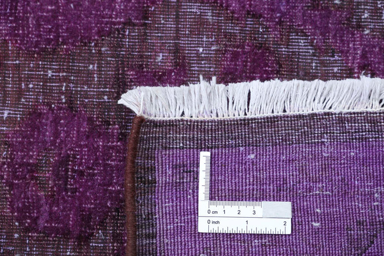 Transitional Hand Knotted Onyx Haji Jalili Wool Rug of Size 9'11'' X 13'0'' in Purple and Purple Colors - Made in Afghanistan