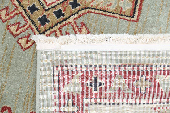 Transitional Power Loomed Vista MM Wool Rug of Size 6'4'' X 9'10'' in  and Ivory Colors - Made in Turkey