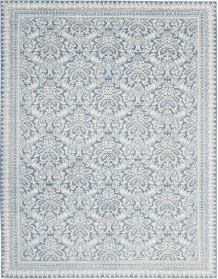 Traditional Hand Knotted Serenity Tabriz Wool Rug of Size 10'4'' X 13'2'' in Grey and Grey Colors - Made in Afghanistan