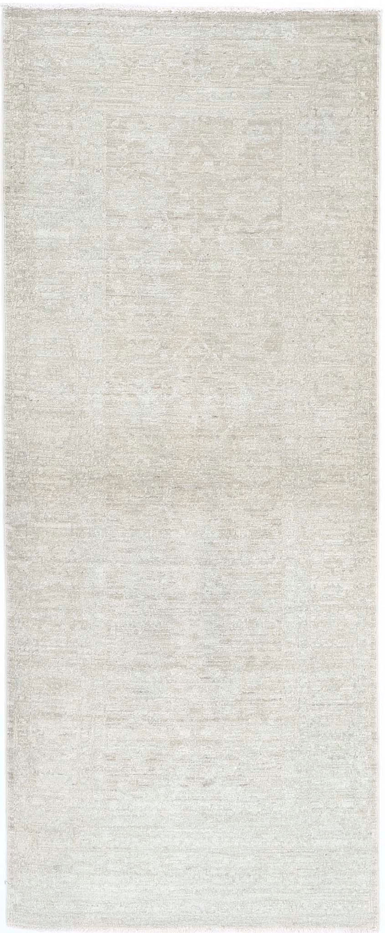 Transitional Hand Knotted Overdyed Tabriz Wool Rug of Size 2'6'' X 6'3'' in Gold and Gold Colors - Made in Afghanistan