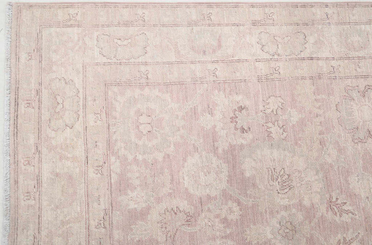 Traditional Hand Knotted Serenity Tabriz Wool Rug of Size 6'0'' X 8'10'' in Brown and Ivory Colors - Made in Afghanistan