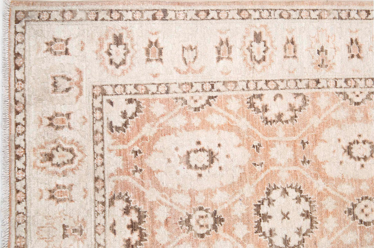 Traditional Hand Knotted Serenity Tabriz Wool Rug of Size 3'1'' X 4'9'' in Brown and Ivory Colors - Made in Afghanistan